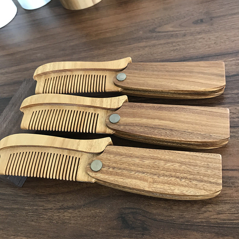 Mens Beard Comb Foldable - Husband Birthday Gifts