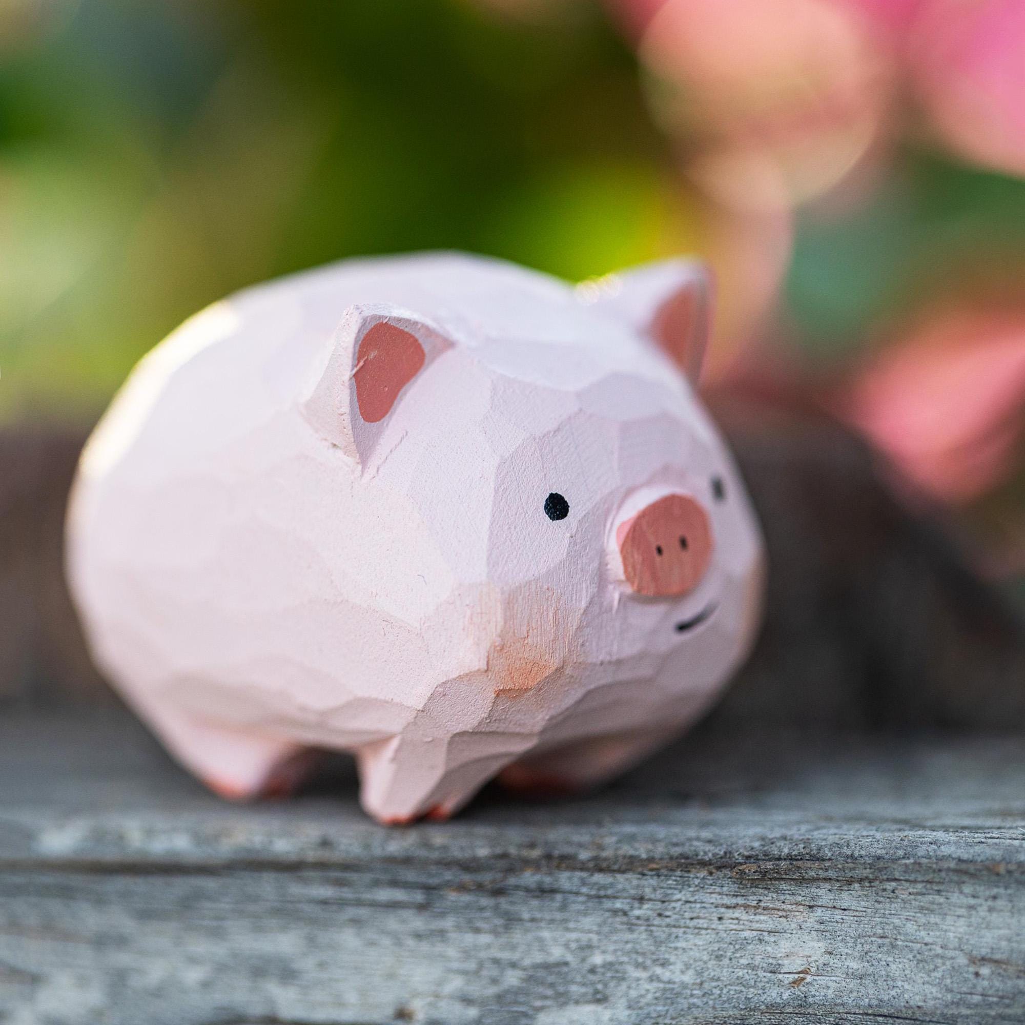 Miniature Pig Hand-Carved