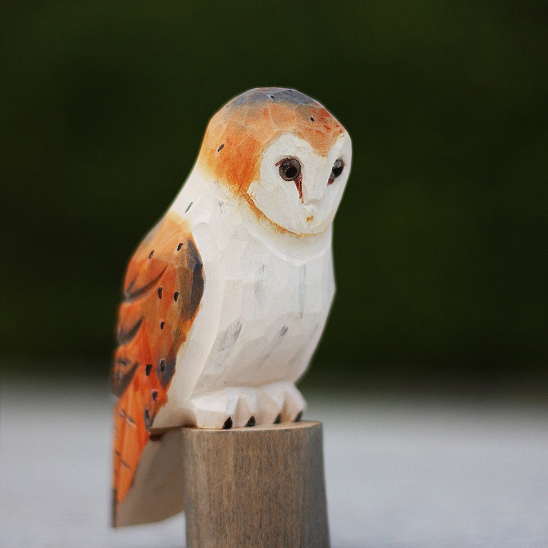 Handmade Wooden Owl,Owl Figurine