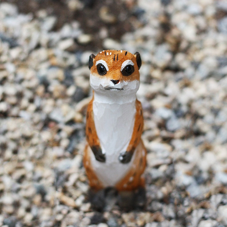 Handmade Wooden Meerkat
