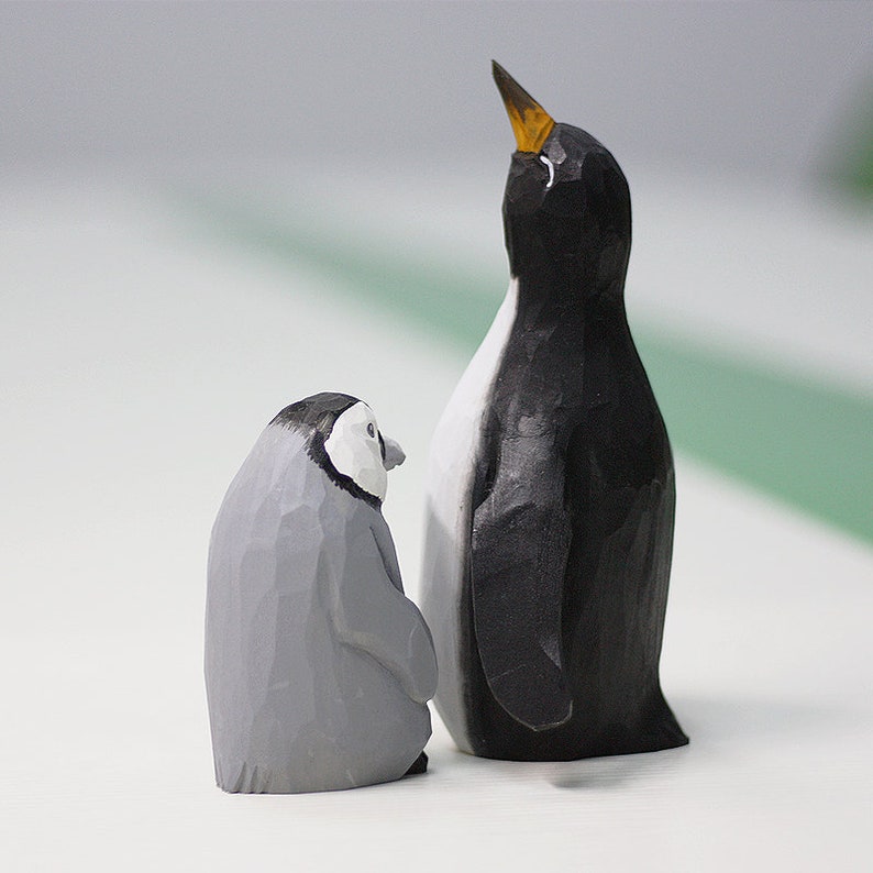 Handmade Wooden Penguin,Penguin Figurine