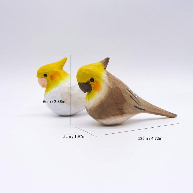 Handmade Wooden Bird,Cockatiel