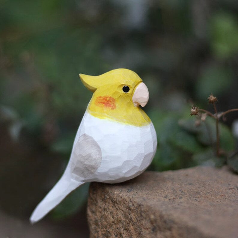 Handmade Wooden Bird,Cockatiel