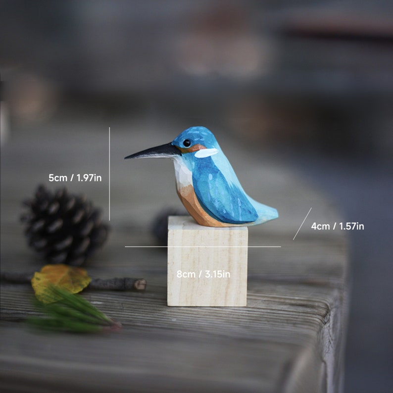 Kingfisher Wood Ornament, Birds Gift