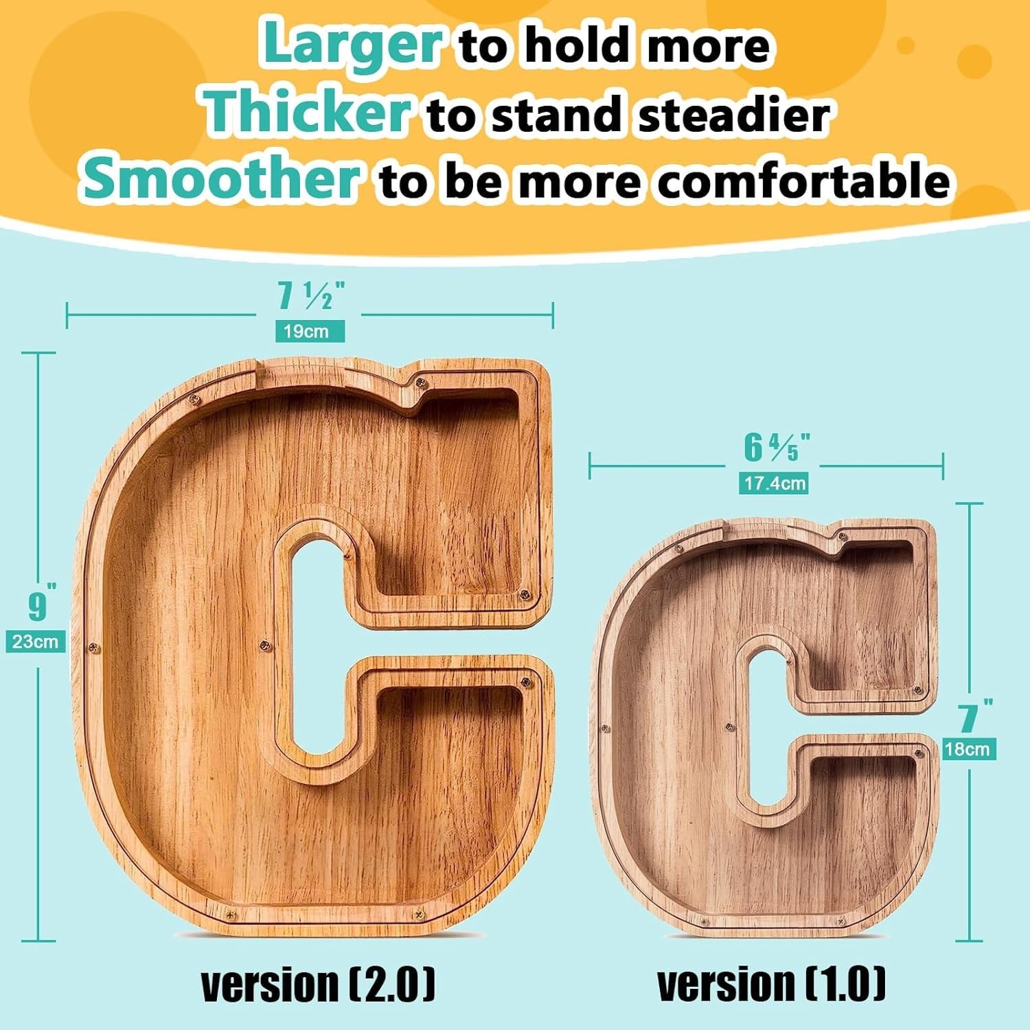 Personalized Wooden Piggy Bank