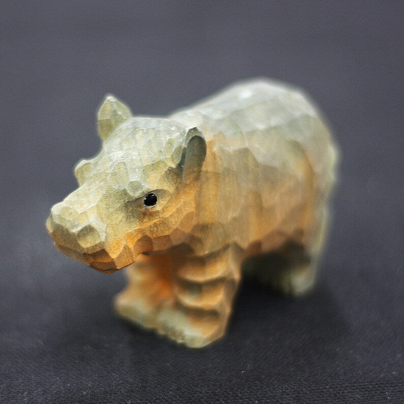 Handmade Wooden Hippo